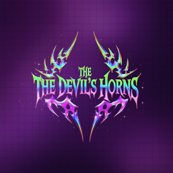 The Devil's Horns - Purple Background Horns Logo